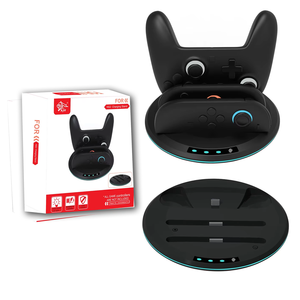 NS2-539 3in1<span class=keywords><strong>แบ</strong></span>บพกพาได้ที่ชาร์จเร็วแท่น<span class=keywords><strong>ชาร์จ</strong></span>ไฟ RGB LED ที่วางสถานีสำหรับ <span class=keywords><strong>Nintendo</strong></span> <span class=keywords><strong>Switch</strong></span> 2 Joy Con Joycons - Product Image 3