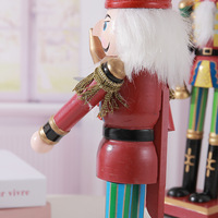 Figurine de soldat casse-noisette en bois, décoration de Noël, sculptée à la main, style européen, ornement de bureau