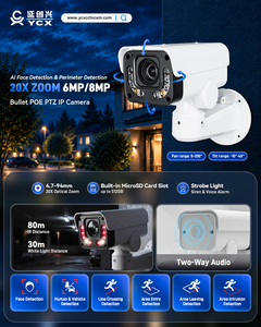 Caméra IP PTZ Bullet 6MP VCA AI avec zoom optique 20X, détection faciale IR, IP67, compatible application et ordinateur, couleur - Product Image 2