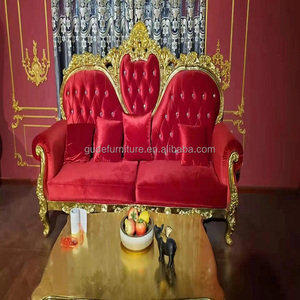 เก้าอี้บัลลังก์สมเด็จพระราชินีนาถและนางของเขาและเธอสำหรับงานแต่งงานขาย - Product Image 2