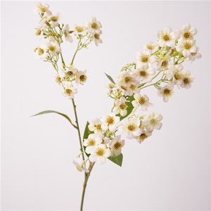 TH1585 Flores Artificiales <span class=keywords><strong>de</strong></span> Flores Silvestres Blancas con Tacto Real, Tallo Individual, para Arreglos Florales Rústicos para Bodas y Hogar - Product Image 6