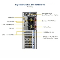 Superworkstation GPU Supermicro 7048GR-TR en rack 4U, double socket Intel, serveur IA, en stock