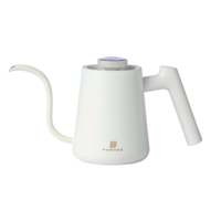 Cafetière à verser moderne en acier inoxydable Ensemble Cuisine Camping Commodité Couvercle Thermomètre Bouilloire Extérieure Conception Plastique