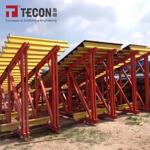 TECON H20木混凝土施工用木梁墙模板欧洲标准胶合板多卡柱形式