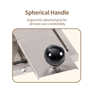 Cortadora de Pan Manual Comercial Hecha de Acero Inoxidable de Grado Alimenticio para Bagels, Hamburguesas, Panadería y Cocina Profesional - Product Image 4