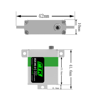 Servo kim loại kỹ thuật số PTK 8525MG-D 14kg, 10mm, dành cho máy bay điều khiển từ xa, F3 F5J, cánh cố định, phụ kiện tự chế, 14kg, thân 10mm - Product Image 3