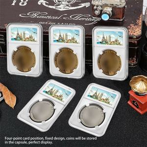 Support de présentation de pièces de monnaie en <span class=keywords><strong>acrylique</strong></span> transparent de 40 mm, durable et à ajustement direct, pour pièce de monnaie <span class=keywords><strong>américaine</strong></span> Silver Eagle de 1 once - Product Image 3