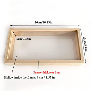 Top vendita calda decorazioni per la casa campione di piante Clip di erbe foto in legno foto fiori secchi cornice in legno per ombra - Product Image 5