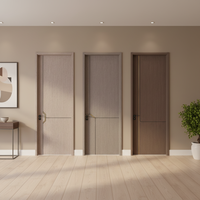 Porte de séparation intérieure insonorisée en MDF, étanche, couleur personnalisée, style minimaliste, pour salle de bain et maison