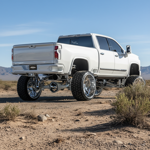 Jantes de voiture ForgeX Deep Dish polies forgées concaves 24-28X12-16 6x135/8x180 8x6.5/5.5/170 pour Sierra - Product Image 4