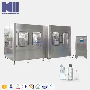 Máquinas automáticas de purificação de água potável de vidro e máquina de engarrafamento de água mineral em pequena escala