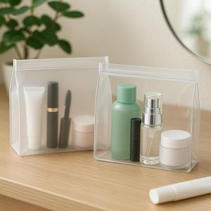 Hot Sale Custom Logo <b>Travel</b> Cosmetic Case <b>Clear</b> Vinyl PVC EVA Makeup/<b>Toiletry</b> <b>Bag</b> with Zipper Closure Fashion Style - Product Image 4