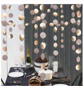 Kerstversiering 4M Twinkeling Vijfpuntige Ster Wafer Slinger Ornament Nieuwjaarsfeest Sfeer Decoratieve Slinger