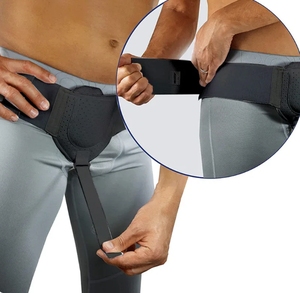 Cinturón <span class=keywords><strong>de</strong></span> soporte para hernia inguinal para hombres I se adapta al <span class=keywords><strong>lado</strong></span> <span class=keywords><strong>izquierdo</strong></span> o derecho - Product Image 1