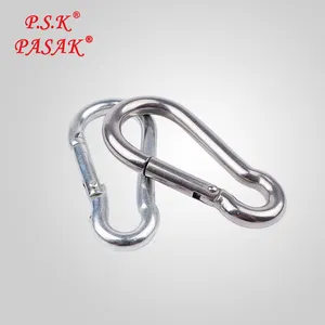 304 Stainless Steel High Quality M8 Carabiner Spring Snap Hook With Eye