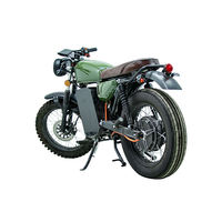 Moto électrique vintage Scrambler 2000W 72V, longue portée, tout-terrain, pour adultes