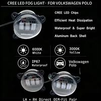 Vente en gros de phares antibrouillard LED bicolores 20W 9-30V 3000K/6000K 2G0941699 pour Volkswagen Polo