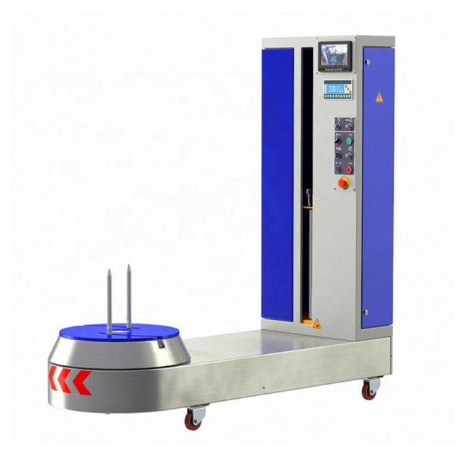 New Design Automatic Stretch Film Wrap Packaging Machine Airport Luggage Wrapping Machine