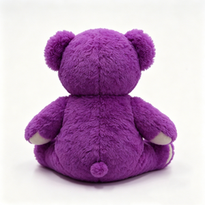 Ours en peluche violet, animal en peluche de couleur unie, décoration esthétique violette, jouet en peluche moelleux, décoration de chambre d'adolescent, ours en peluche à câliner - Product Image 2