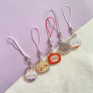 Portachiavi in Acrilico Epossidico Stampato UV su Due Lati con Tema Anime Giapponese Personalizzato con Cinturino in Metallo - Product Image 5