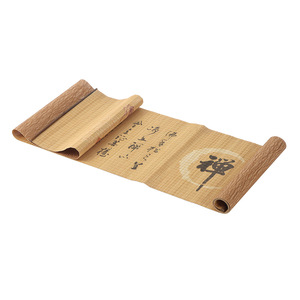Alfombrilla de té tejida de bambú, alfombrilla rectangular con aislamiento térmico para accesorios de ceremonia del té, origen Anji CX 010 - Product Image 5