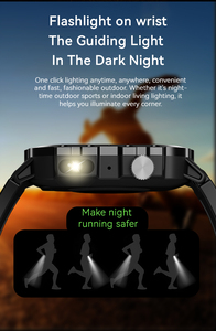 New Ngoài Trời Reloj H11 Thông Minh Đồng Hồ 2.19 Inch Thể Thao Thông Minh Đồng Hồ Đa-Thể Thao Chế độ Tập Thể Dục Thực Tracker <span class=keywords><strong>Heart</strong></span> Rate Với Đèn Pin - Product Image 6