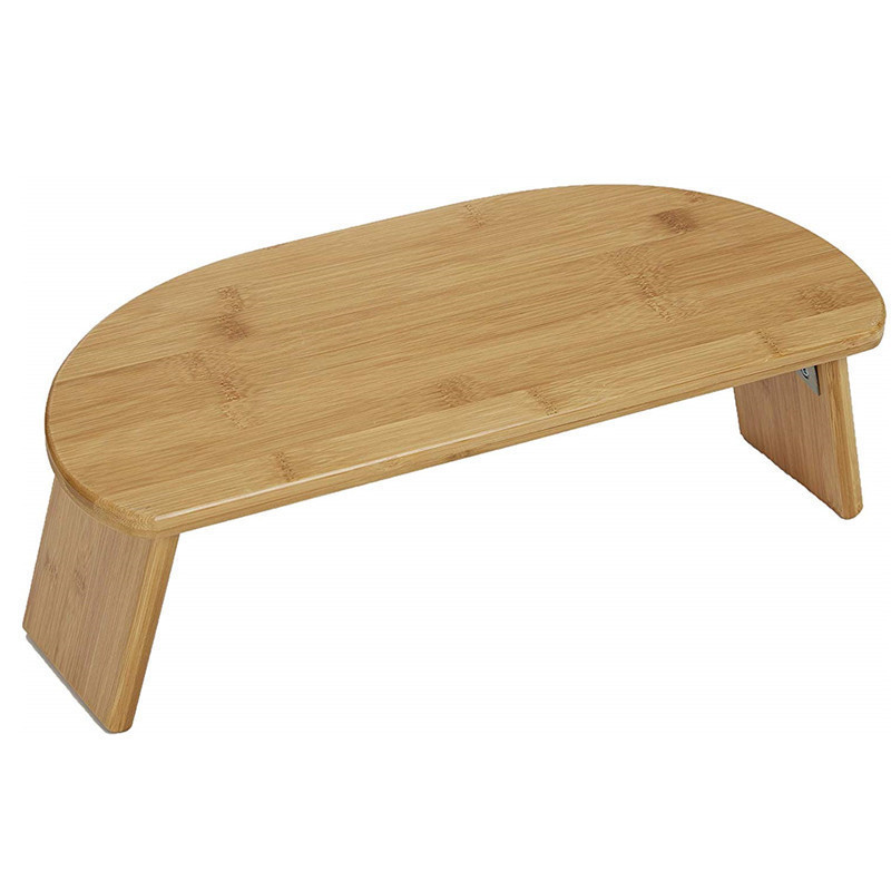 Custom Logo Bamboo yoga stool bendable meditation bench folding thinking seat