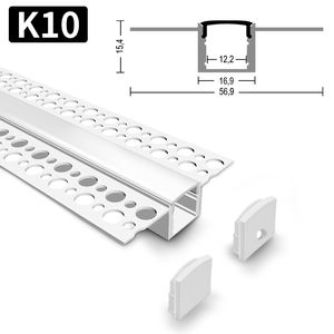 Haute qualité pour les bandes d'éclairage à LED Profil <span class=keywords><strong>Alu</strong></span> extrudé encastré Cloison sèche Extrus Plâtre de canal à LED dans le profil LED en aluminium - Product Image 2
