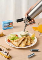 Chargeur de crème fouettée 8g, petit cylindre de gaz pour la préparation de crème fouettée