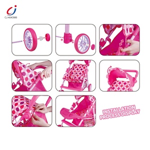 Chengji nuovo arrivo finta gioca giocattolo ragazze regalo ecologico telaio in ferro passeggino <span class=keywords><strong>per</strong></span> <span class=keywords><strong>bambole</strong></span> <span class=keywords><strong>per</strong></span> bambini - Product Image 4