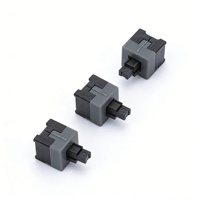 Interrupteur miniature à bouton-poussoir KFC-04B-845-2GS 8.45 2P, interrupteur à bascule autobloquant, plaqué argent, anti-poussière, 24V 10mA IP38