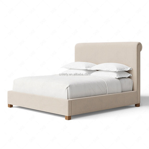 Cama Tapizada FERLY Parisian con Cabecera Acolchada y Detalles de Tachuelas, de Lujo - Product Image 4