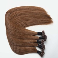 Extensions de cheveux humains en gros, double tirage, cheveux russes bruts, cuticules intactes, Remy, kératine, pointes en U plates, pointes en I, pointes en K, qualité supérieure