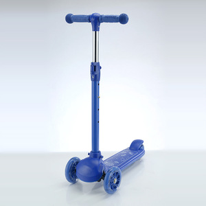 Trottinette pour enfants avec lumières, hauteur réglable, pour les enfants de 3 ans et plus, couleur bleue - Product Image 1