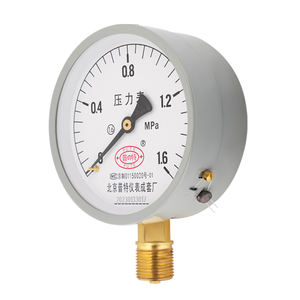 เกจวัดแรงดันน้ำ Y100 แบบธรรมดา เกจวัดแรงดันหม้อต้มน้ำ แบบเชื่อมต่อด้านล่าง ปรับแต่งโลโก้ได้ ราคาถูก - Product Image 4