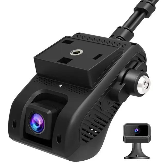 Jimi JC400 conthroat AI video siaran langsung kartu sim 4G pelacak gps wifi hotspot AiVision kamera divisi kamera dasbor mobil