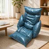 Canapé de sol pliable moderne en cuir Tatami, chaise longue réglable multi-angles, coussin de sol peu encombrant pour la maison
