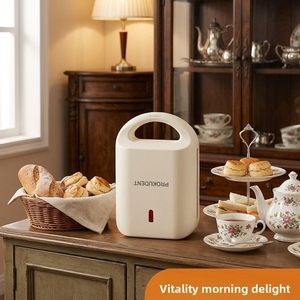Nueva Máquina para Desayunos, Sandwichera, Mini Tostadora Multifunción, Máquina para Hacer <span class=keywords><strong>Pan</strong></span> Eléctrica, Parrilla Antiadherente - Product Image 4