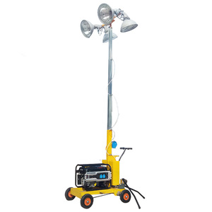 Mobile Lighting <b>Tower</b> 7M LED High Brightness AC <b>Power</b> Construction Site Use - Product Image 5