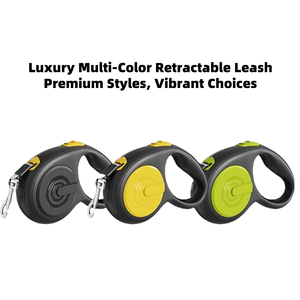 Cordón de nailon ajustable personalizado de lujo, accesorio para mascotas, correa retráctil semiautomática personalizada de lujo, bloqueo de seguridad de liberación rápida para sólido - Product Image 3