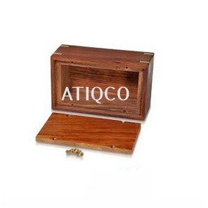 Best Selling Adult American Style Brass Inlay Cremation Urn Black Painted Wooden <b>Jar</b> with Unique Inlay for Funerals - Product Image 6