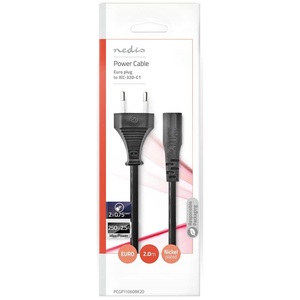 <b>Power</b> <b>Cable</b> Euro Iec 320 C1 Plug 2m - Product Image 3