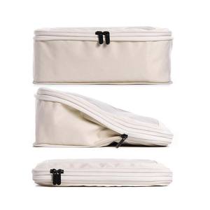 Lot de 4 cubes de compression personnalisés pour le voyage - Sacs organisateurs de bagages - Cubes de rangement à double fermeture éclair pour valises - Product Image 4