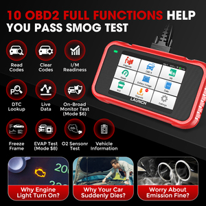 Uni Eropa gudang <span class=keywords><strong>LAUNCH</strong></span> <span class=keywords><strong>CRP129E</strong></span> empat sistem otomotif <span class=keywords><strong>OBD2</strong></span> diagnostik <span class=keywords><strong>Scan</strong></span> alat dengan 8 reset - Product Image 3