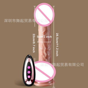 Моделирование нового беспроводного пульта дистанционного управления телескопическим 20 механизмом с подогревом мастурбации фаллоимитатор Магнитная всасывающая Зарядка для безопасного секса - Product Image 3