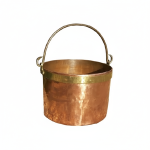 Maison et Jardin Accessoires de seau à charbon en cuivre Solutions de cheminée pour cheminée Fireside Patio Storage Fire Ash Coal Bucket - Product Image 1