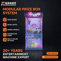 POPOLOONG PPL-74 Machine à griffes métallique personnalisable, jeu d'arcade à prix, style maison de poupée, attrapeur de peluches, lumières néon LED, à monnayeur