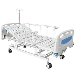 Factory Direct Sale Manual Multifunctional Nursing Bed ICU Bed 4 Function Crank Bed Good Price