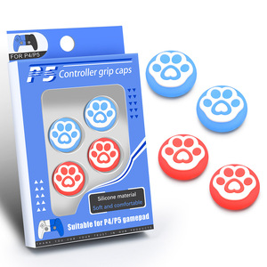 Ps5 <b>Controller</b> <b>Grip</b> Caps Silicone For Ps4 Ps5 Gamepad Paw Snowflake Spider Mushroom Design - Product Image 5