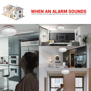 <span class=keywords><strong>Détecteur</strong></span> <span class=keywords><strong>de</strong></span> <span class=keywords><strong>fumée</strong></span> photoélectrique ABS interconnecté Anka AJ-763SI4, compatible avec le système d'alarme incendie intelligent <span class=keywords><strong>WiFi</strong></span> - Product Image 5